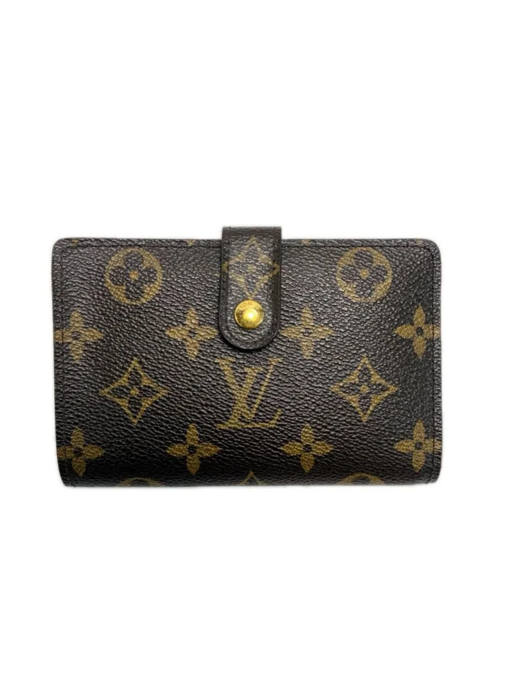 Louis Vuitton Monogram Porte Monnaie Billets Viennois Bifold Wallet Kiss Lock